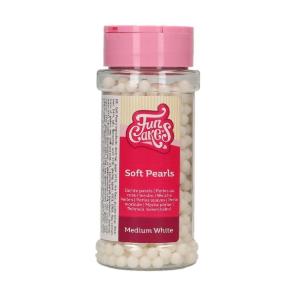 Soft Sugar Pearls Medium - White
